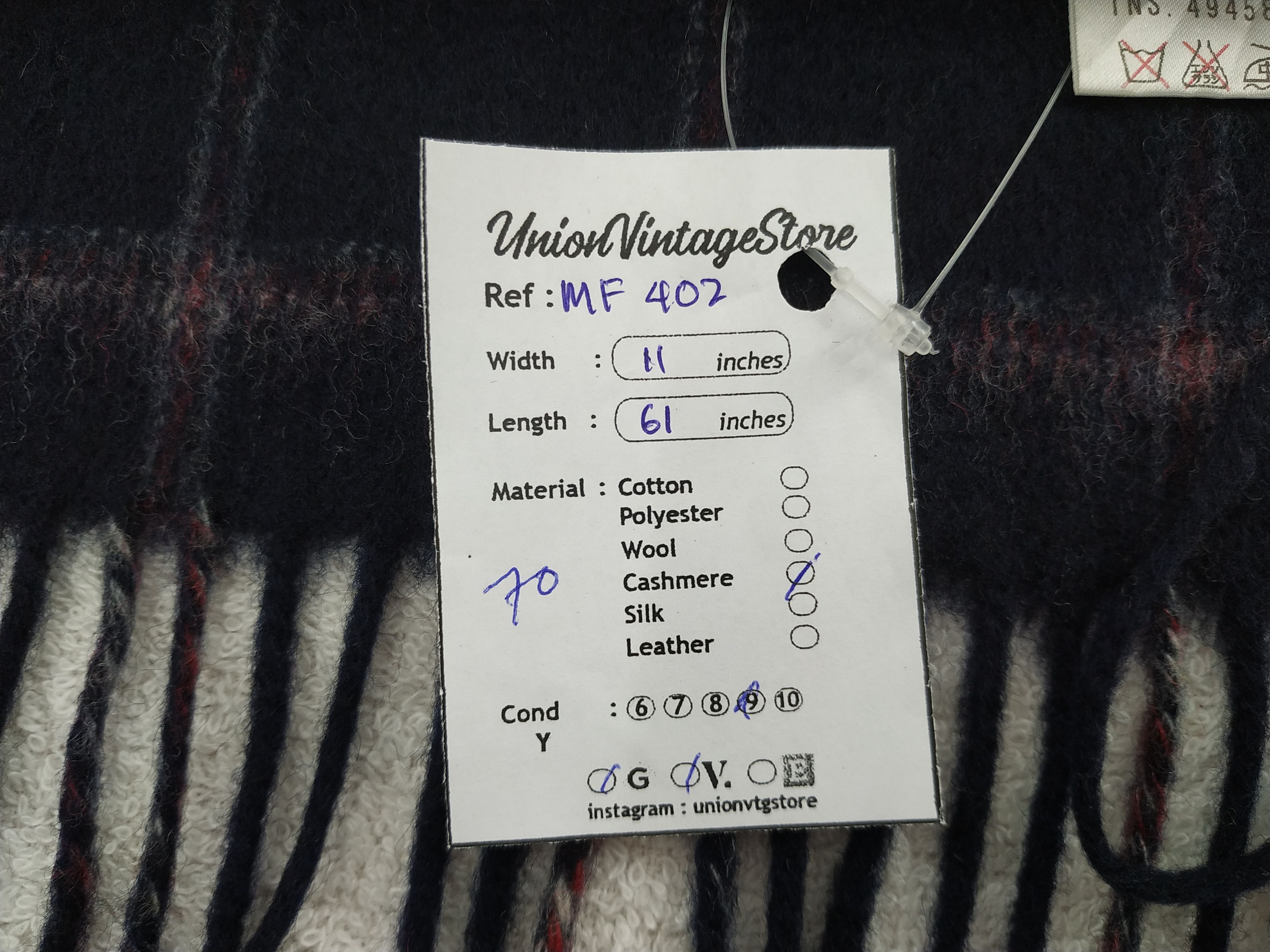 Calvin Klein Vintage Calvin Klein Scarf/Muffler/Neckwear MF402 Size ONE SIZE - 7 Thumbnail