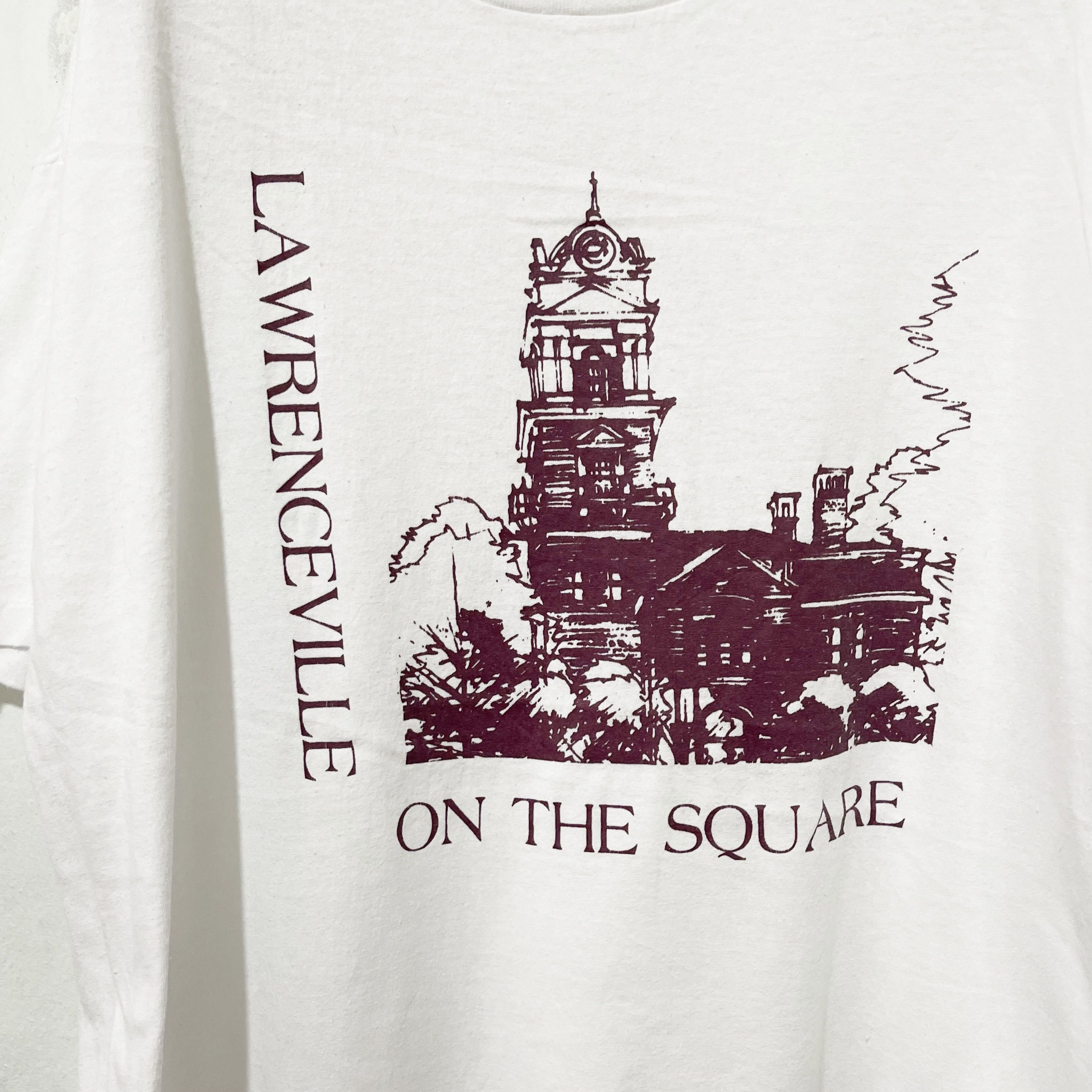 Vintage Vintage 90s Lawrenceville On the Square T-Shirt Size US XXL / EU 58 / 5 - 2 Thumbnail