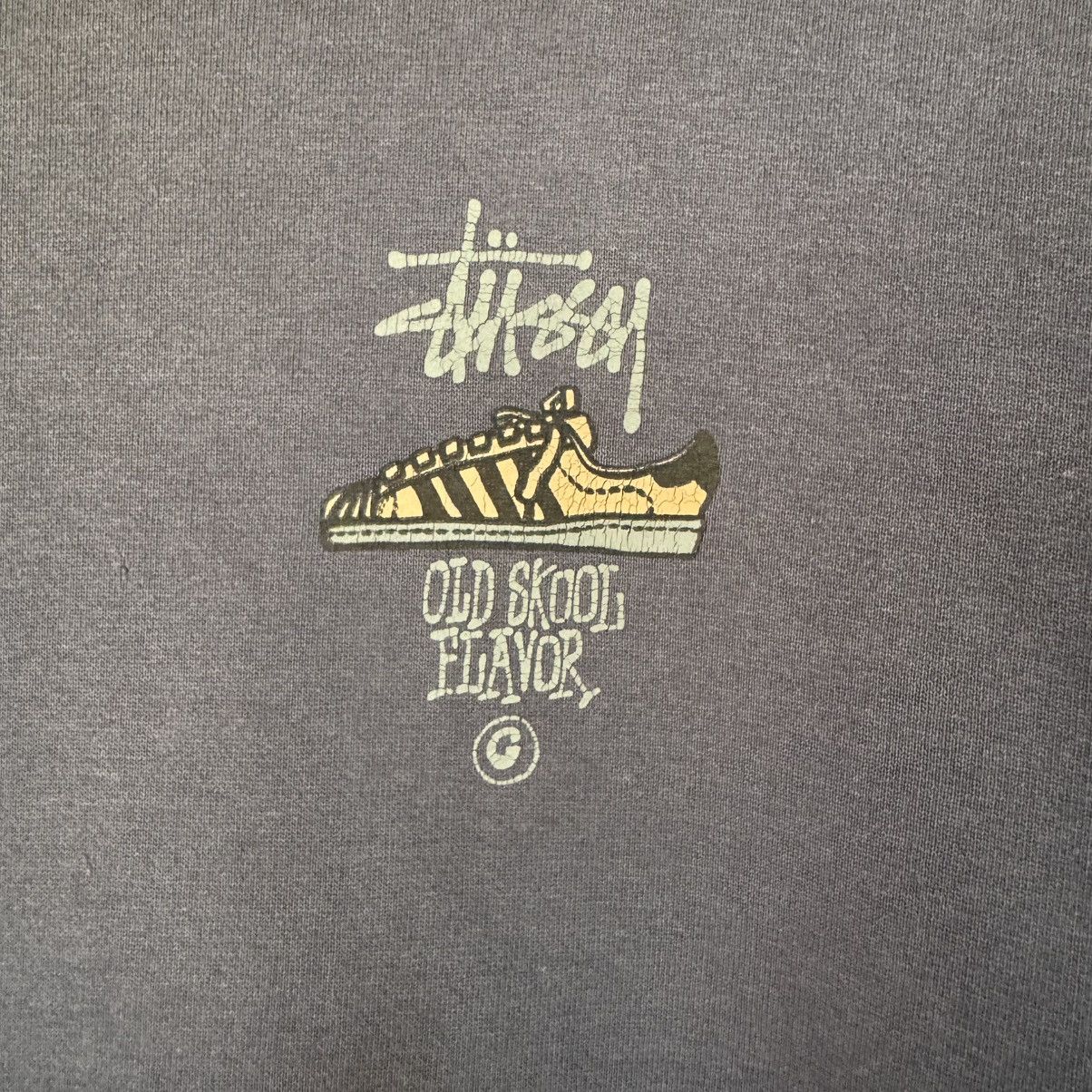 Stussy × Vintage Vintage 90s Stussy Old Skool Flavour Hoodie Size US M / EU 48-50 / 2 - 6 Thumbnail