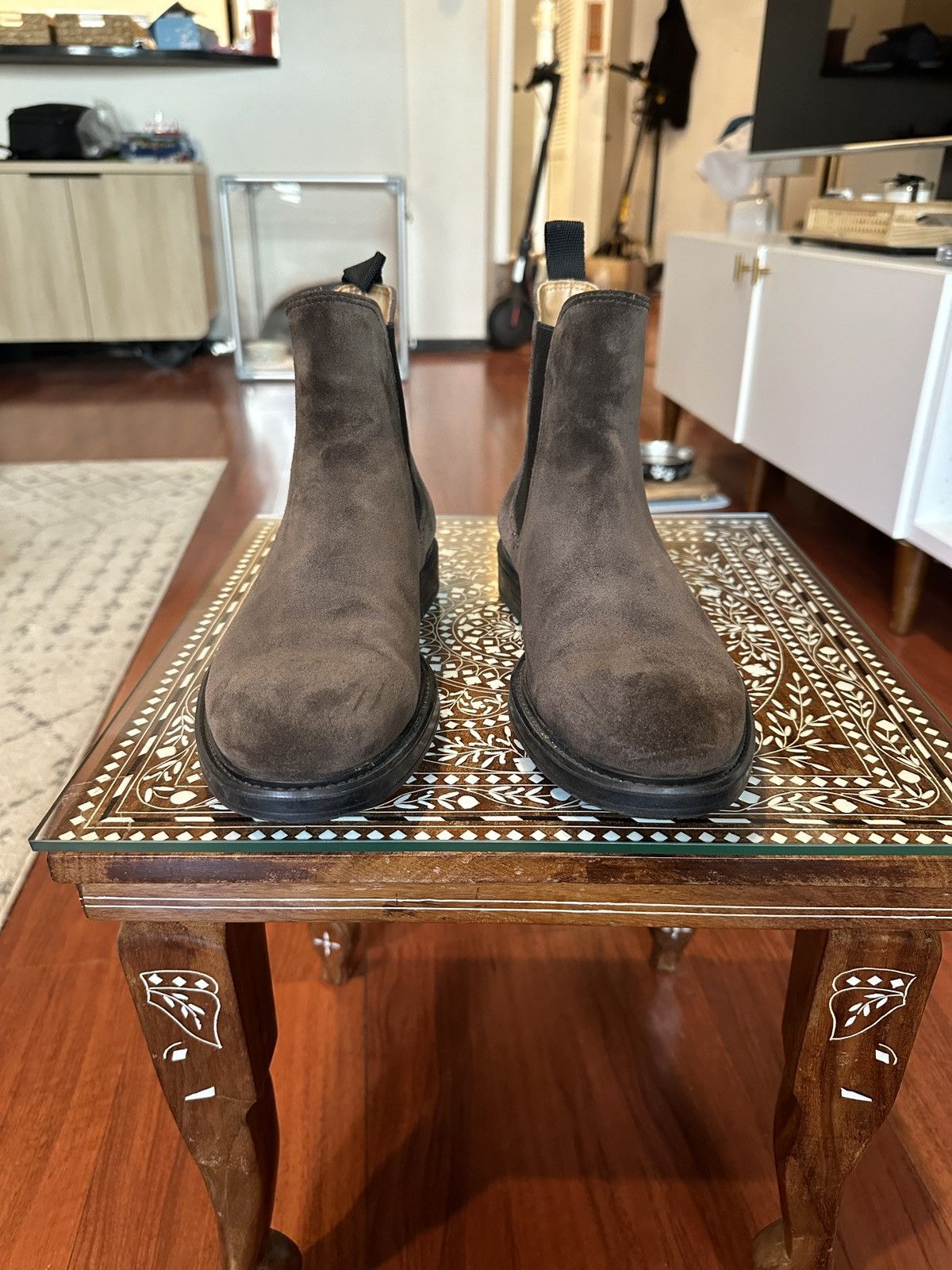 Officine Creative Brown Suede Chelsea Boots Size US 8 / EU 41 - 2 Thumbnail