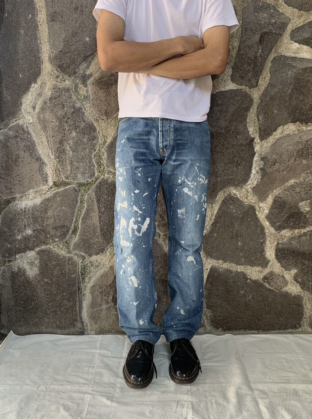 Pre-owned Helmut Lang Og 1999 Painter Denim Jeans