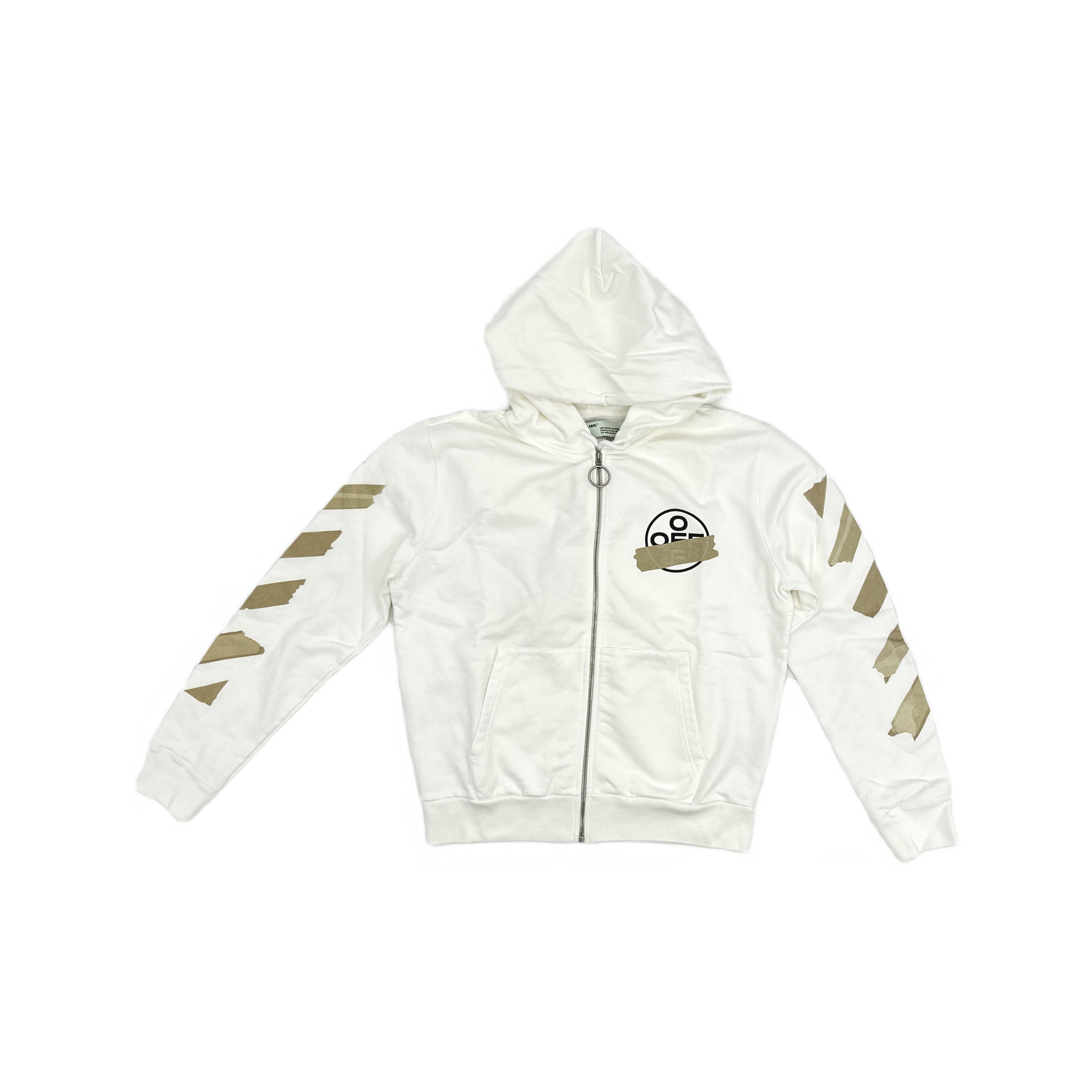 Off-White OFF-WHITE Tape Arrows Zip Hoodie Size L Size US L / EU 52-54 / 3 - 1 Thumbnail