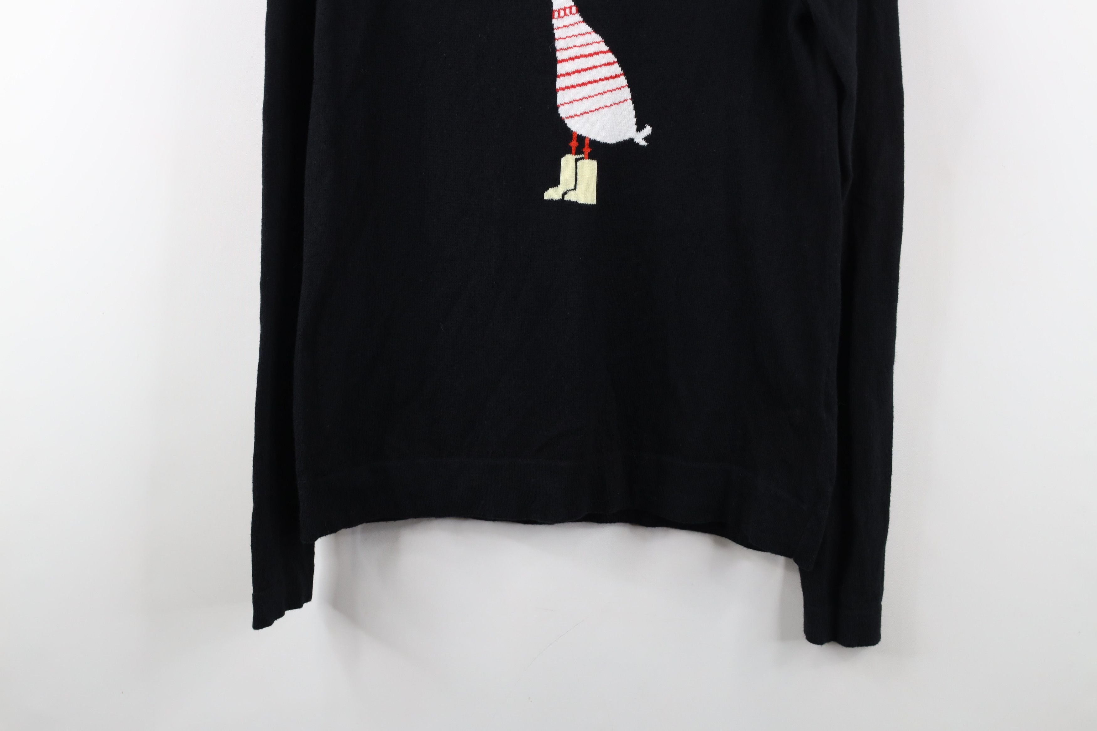 Lands' End × Vintage Vintage Lands End Blend Knit Duck Crewneck Sweater Black Size S / US 4 / IT 40 - 3 Thumbnail