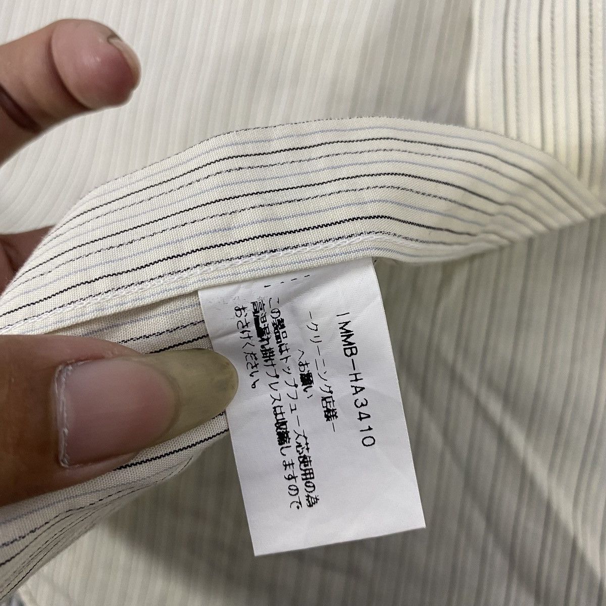 Issey Miyake IM Issey Miyake Design Studio Stripe Long Shirt Size US XL / EU 56 / 4 - 6 Thumbnail