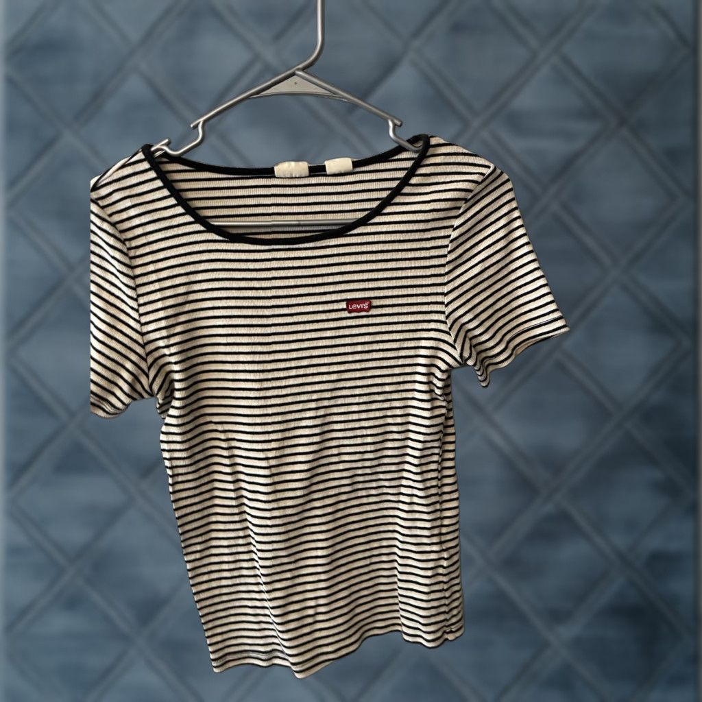 Levi's LEVI'S STRAUSS & CO Women Crew Neck Multicolor Striped T-Shirt Size M Size M / US 6-8 / IT 42-44 - 1 Thumbnail