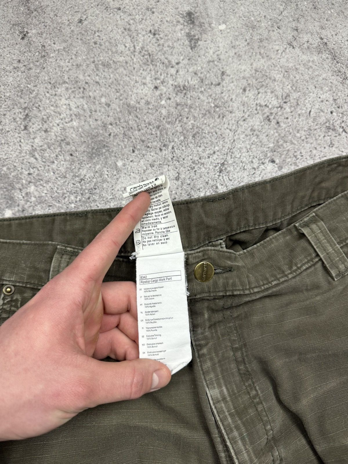 Carhartt Crazy Vintage Faded Carhartt Y2K Cargo Work Pants Japanesse Size US 38 / EU 54 - 15 Thumbnail