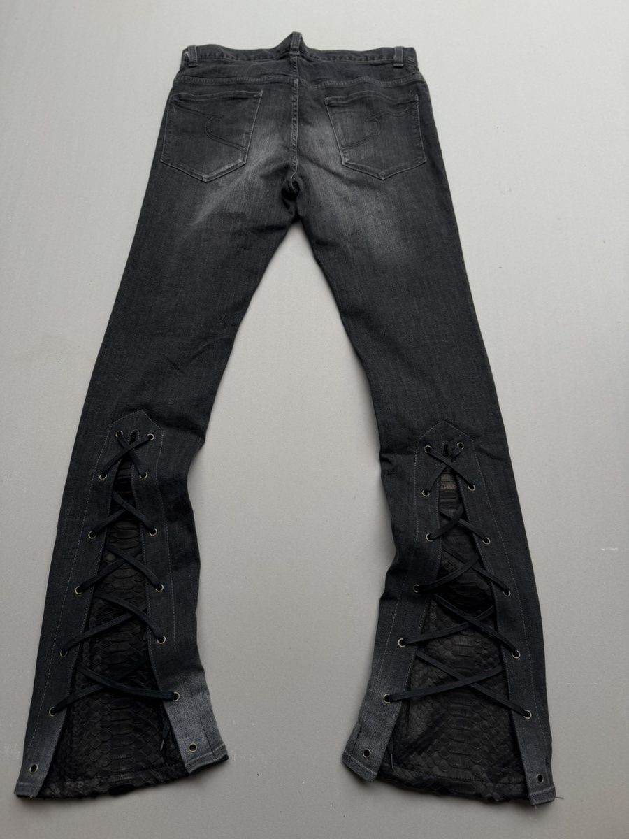 semanticdesign lace up flare jeans Size US 29 - 4 Thumbnail