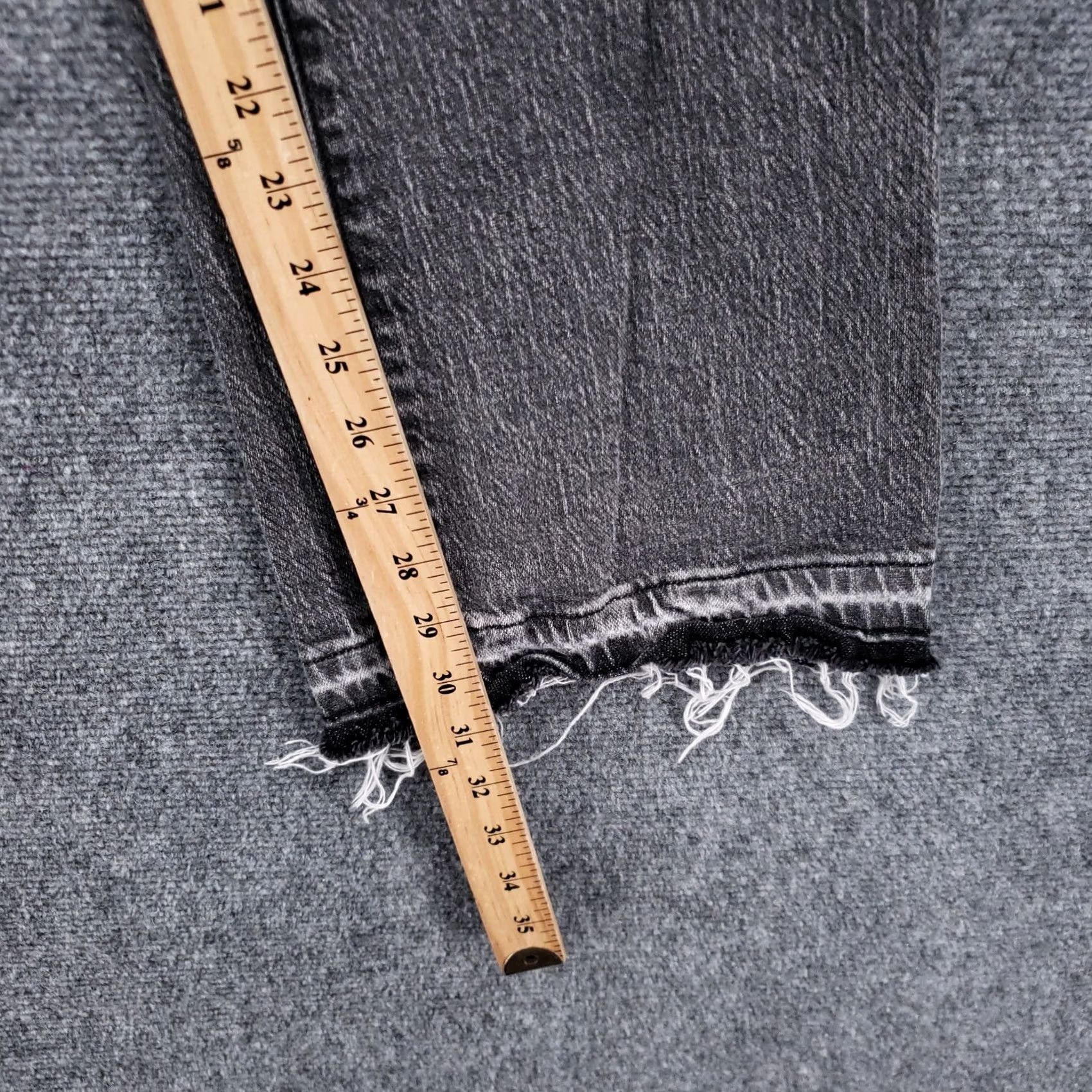 Pacsun Pacsun Jeans Womens 36 Gray Slim Boot High Rise Stretch Distressed Zip Fly Denim Denim Jeans Slim Bootcut Gray PacSun Women 36 Regular Size Size 25" / US 0 / IT 36 - 5 Thumbnail