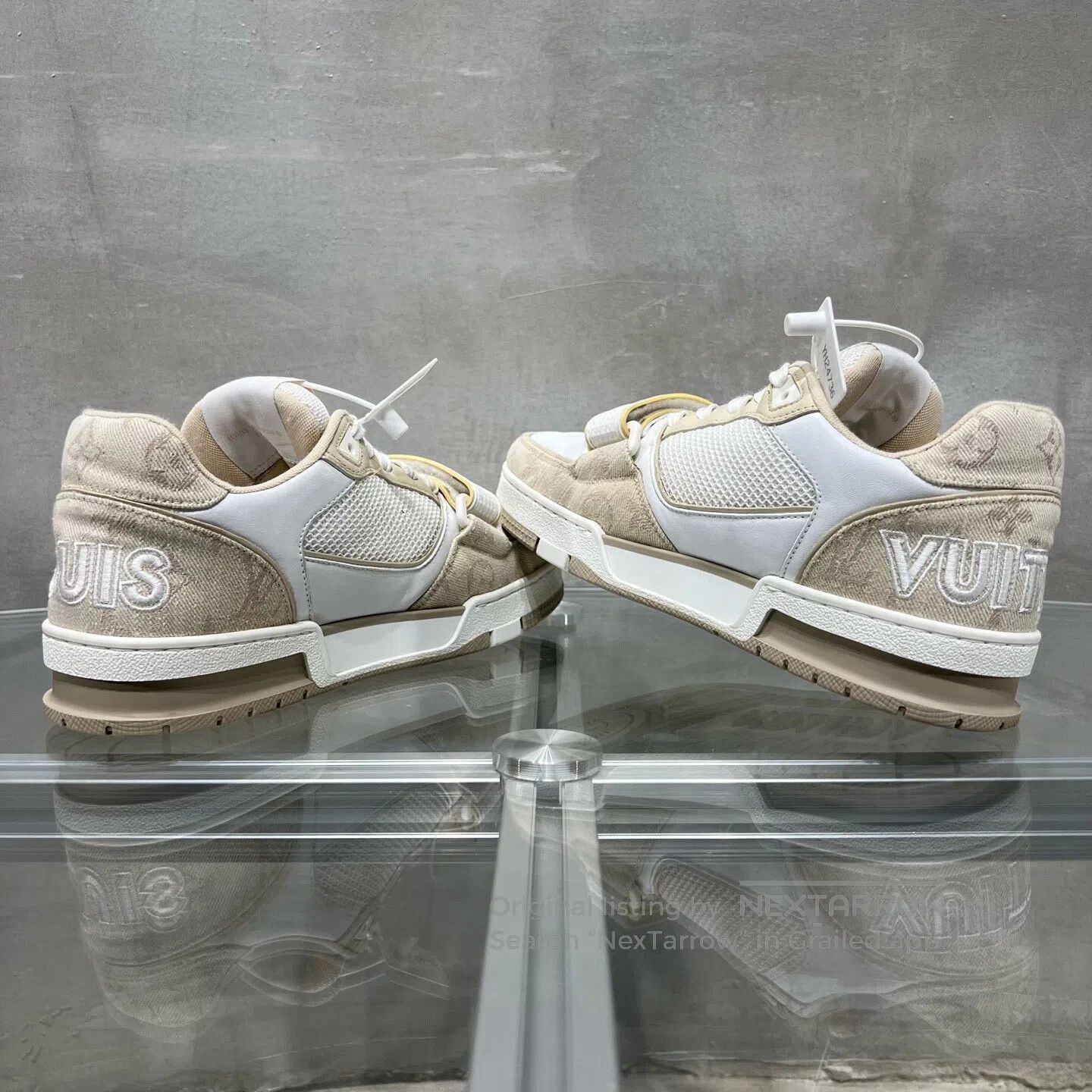 Louis Vuitton Louis Vuitton Trainer Kaki Velcro shoes Size US 6.5 / EU 39-40 - 5 Thumbnail