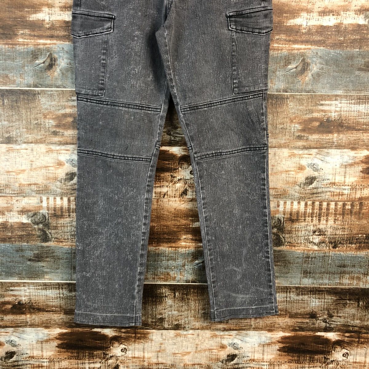 Japanese Brand Bang Bang Grey utility tactical cargo Pants #A2390 Size US 27 - 3 Thumbnail
