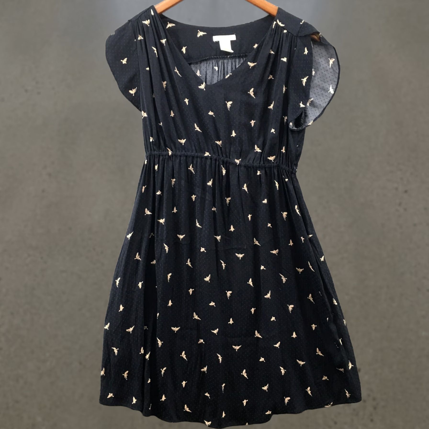 H&M H&M Mama Chiffon Dress Womens S Multicolor Polyester Animal Print Short Sleeve Dress Size 28" / US 6 / IT 42 - 1 Thumbnail
