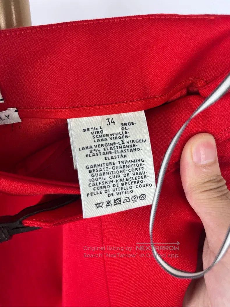 Hermes Hermes Red Belted Skirt Size 42" / US 20 - 5 Thumbnail