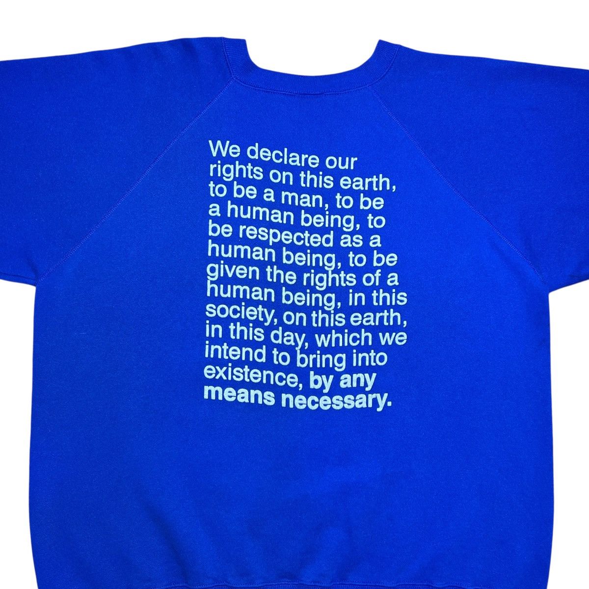Rap Tees Malcolm X By Any Means Necessary Black Activist Sweatshirt Size US XXL / EU 58 / 5 - 9 Thumbnail