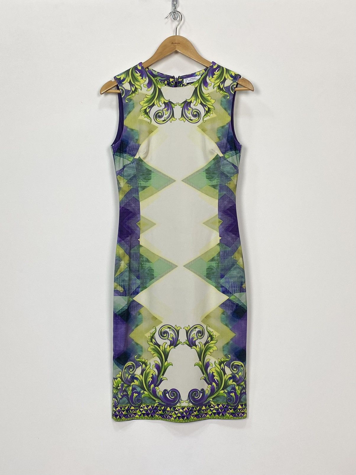 Versace Versace 2016 Collection Dress Womens Green Authentic Size 44 Size M / US 6-8 / IT 42-44 - 3 Thumbnail