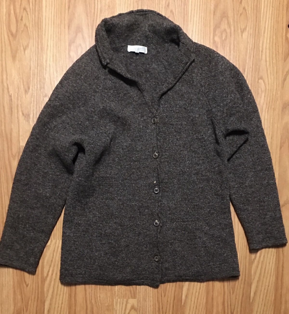 Designer ERIBE Shetland Wool Scotland Cardigan Sweater EU 42 Size M / US 6-8 / IT 42-44 - 5 Thumbnail