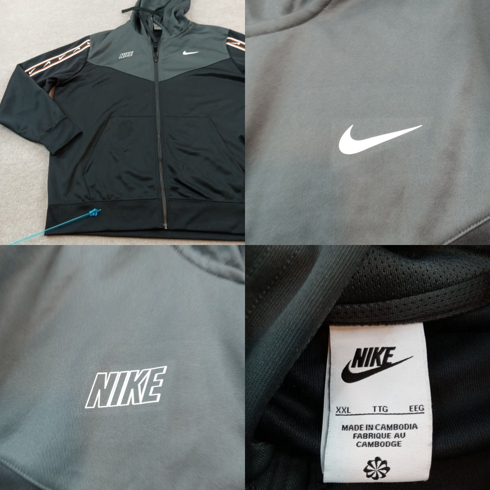 Nike Nike Sweatshirt Men XXL Black Full Zip Hooded Pockets Casual 2XL Long Sleeve Mock Neck Size US XXL / EU 58 / 5 - 9 Thumbnail