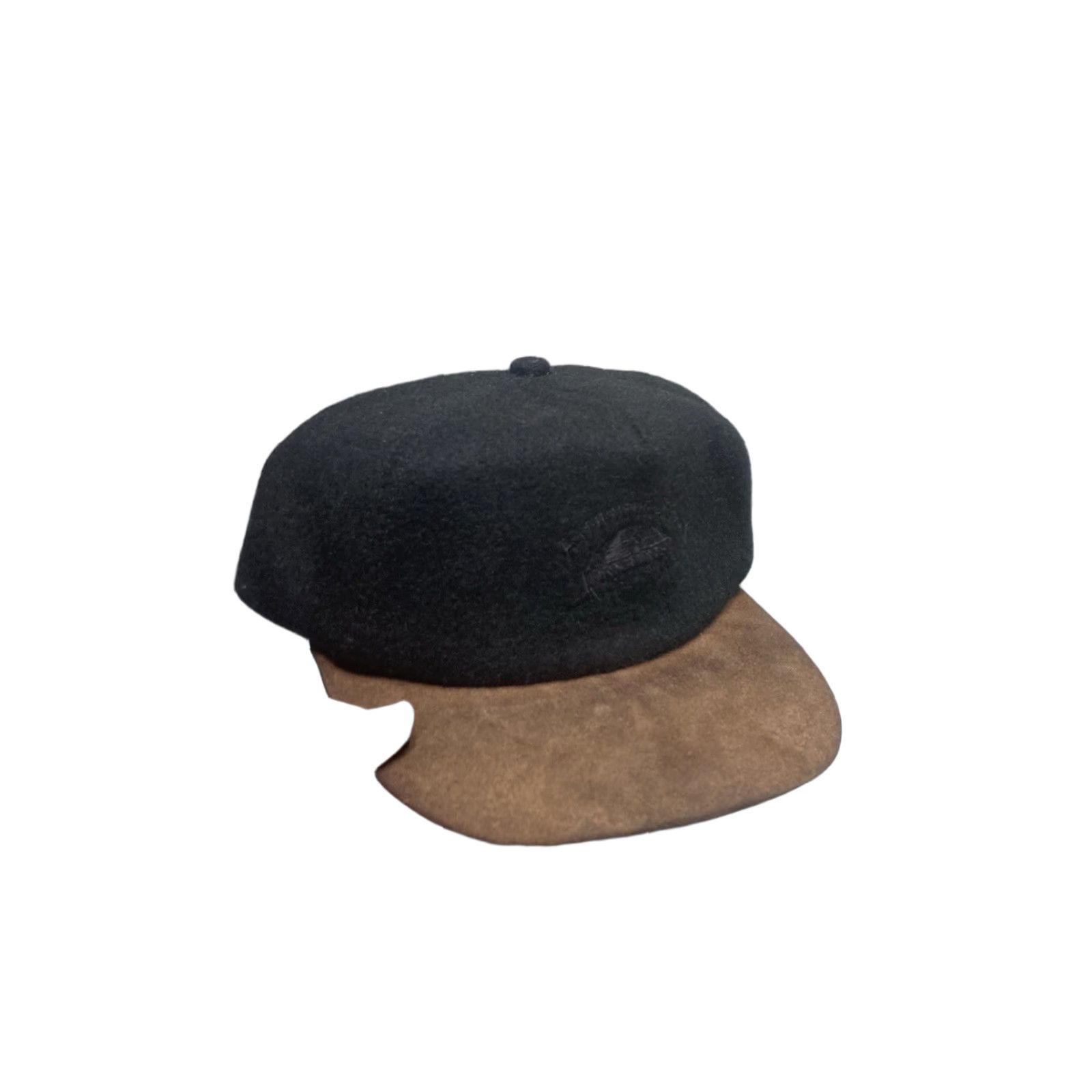 Vintage VINTAGE Adventure Bound SnapBack Hat Wool Cap Men Adjustable Black USA Leather Suede Brim Sports Club Size ONE SIZE - 1 Thumbnail