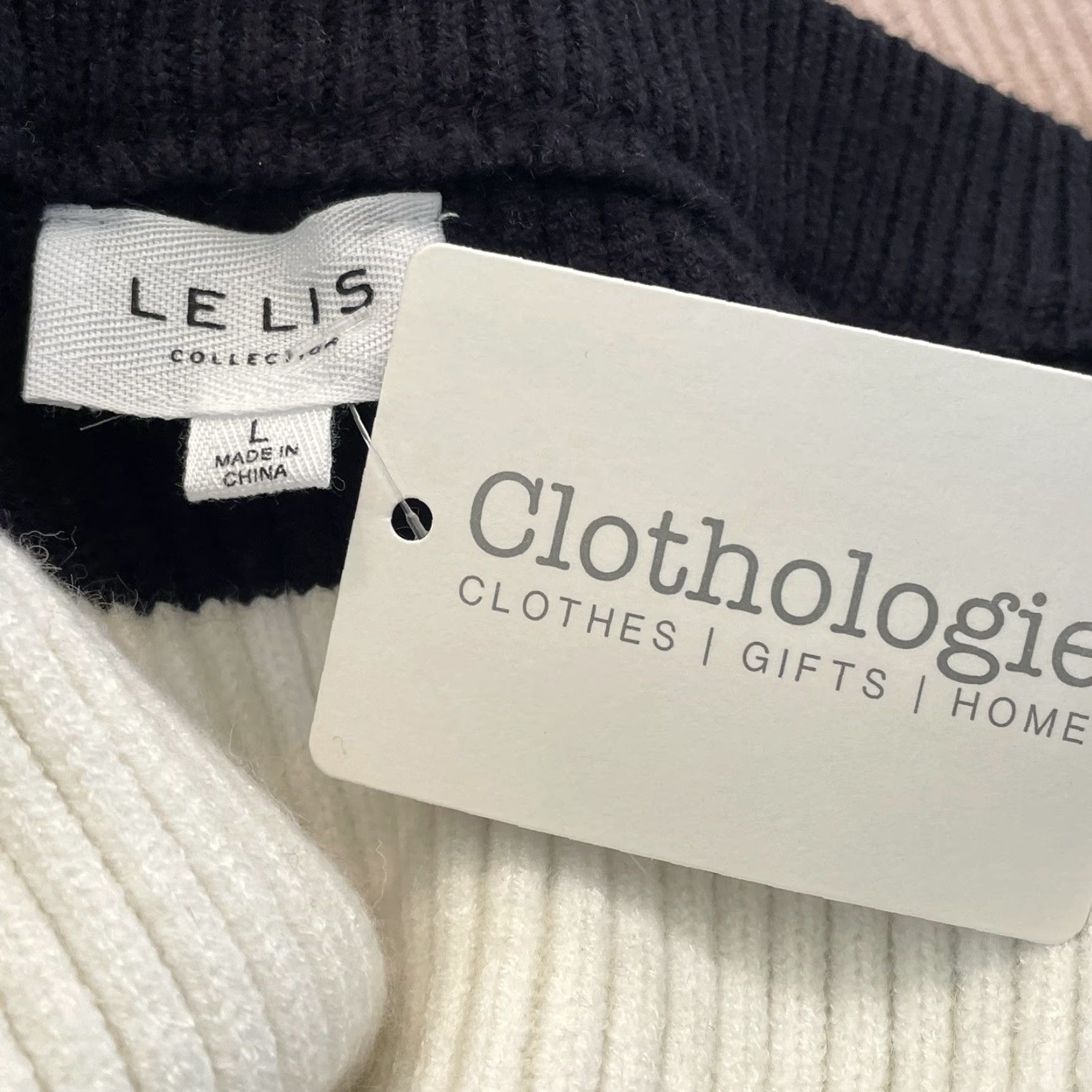 Bell Le Lis Classic Stripe Off the Shoulder Sweater Womens Large Long Bell Sleeve Multicolor Size L / US 10 / IT 46 - 5 Thumbnail