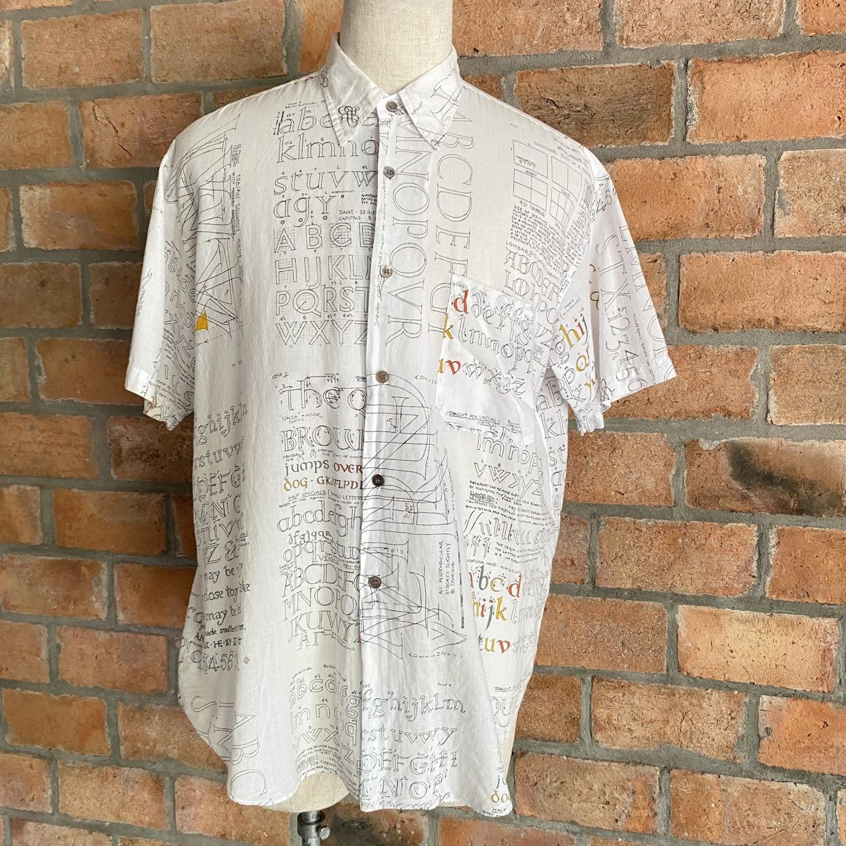 Paul Smith White Alphabet Print Shirt