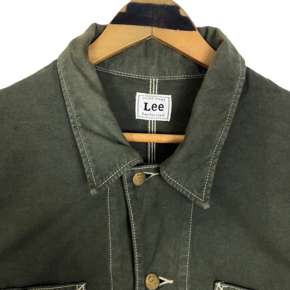 Lee Vintage 90s LEE Union Made Sanforized Button Up Shirt Size US M / EU 48-50 / 2 - 6 Thumbnail