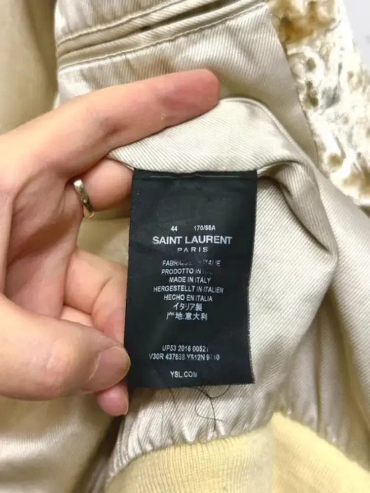 Saint Laurent Paris Sz 44 Saint Laurent Paris by Hedi 16AW Velvet Jacket-2507 Size US S / EU 44-46 / 1 - 5 Thumbnail