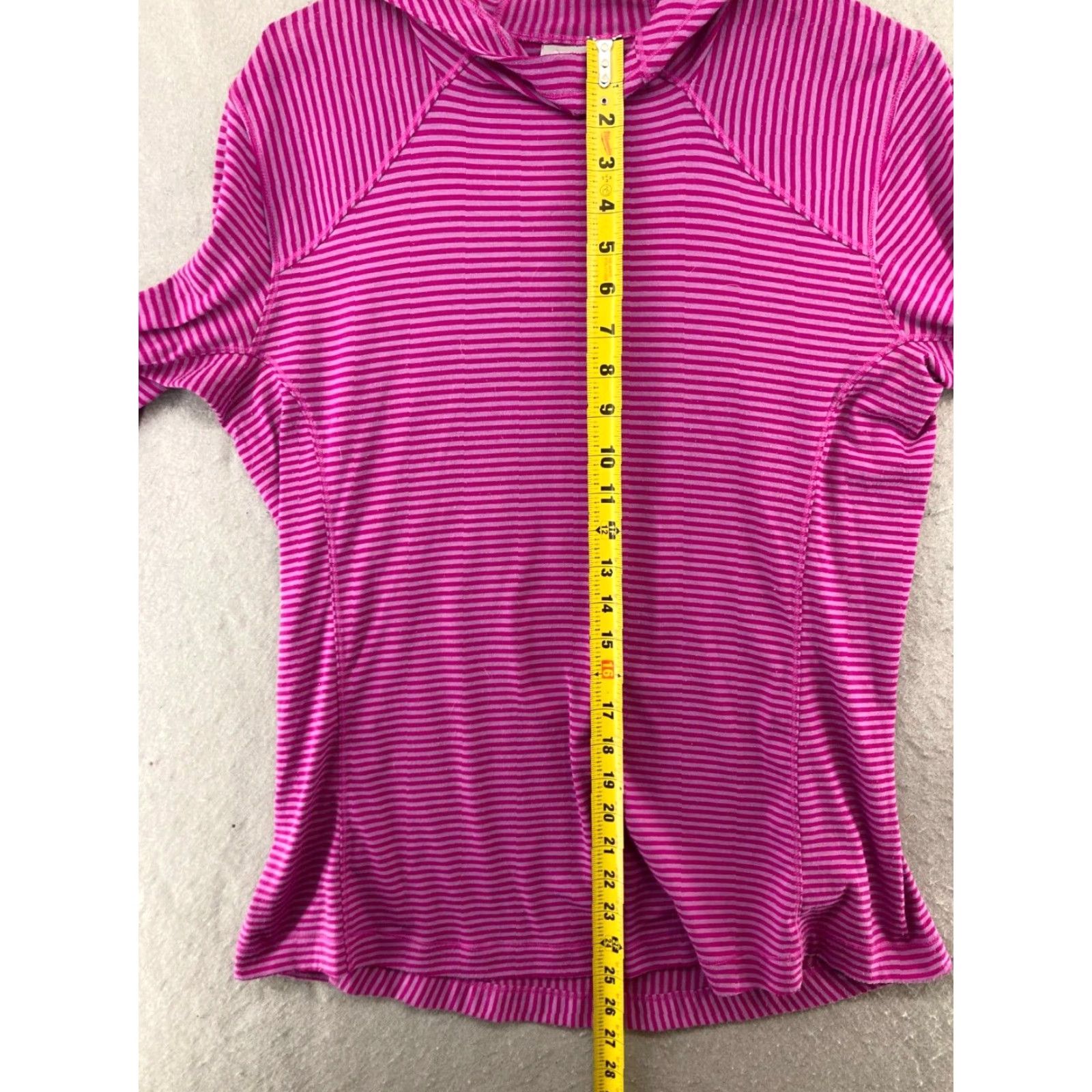 Vintage Columbia Hoodie Womens L Purple Lightweight Striped Outdoors Size L / US 10 / IT 46 - 3 Thumbnail
