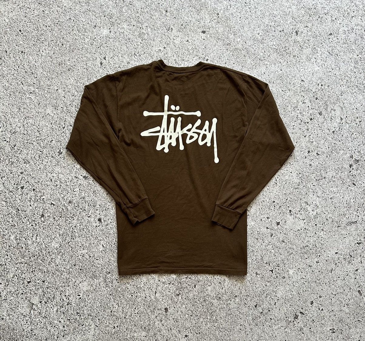 Stussy × Vintage Vintage Stussy Y2K Big Logo Retro Long Sleeve Tee 00’s Hype Size US M / EU 48-50 / 2 - 6 Thumbnail