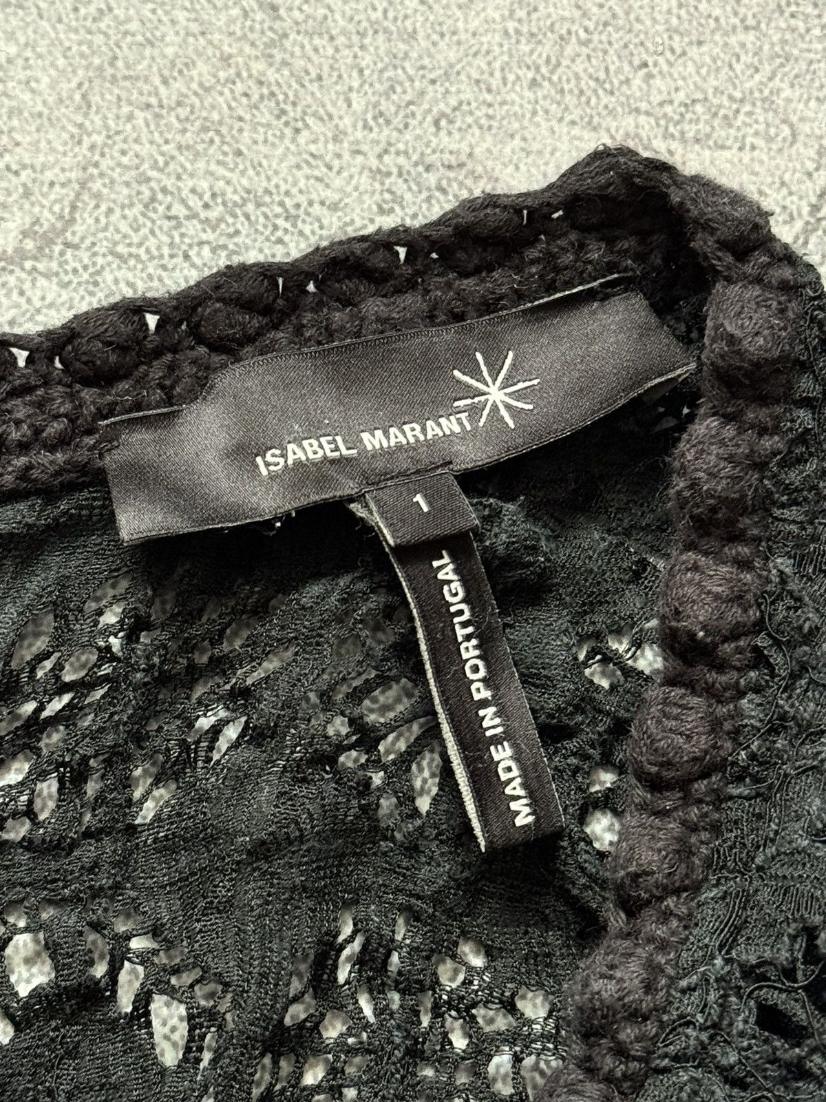Isabel Marant × Isabel Marant Etoile × Vintage Isabel Marant 1 black mesh knitwear sweater long sleeve Size S / US 4 / IT 40 - 4 Thumbnail