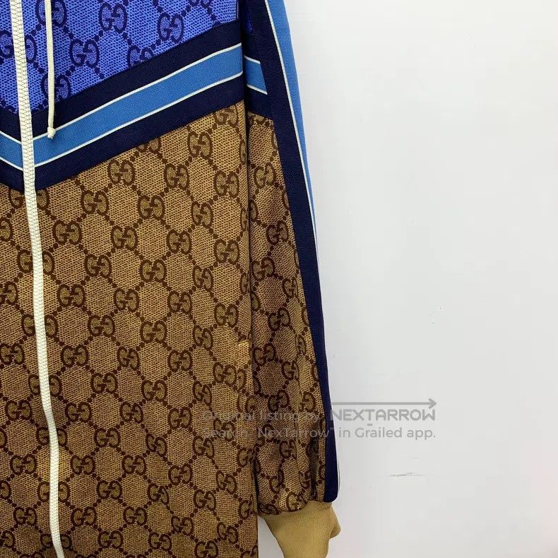 Gucci Gucci Colour block logo jacquard full print hooded drawstr Size M / US 6-8 / IT 42-44 - 4 Thumbnail