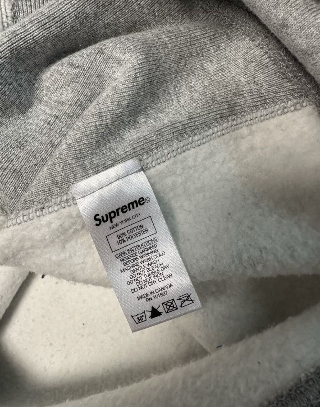 Supreme Supreme Swarovski grey box logo hood hoodie sweatershirt Size US S / EU 44-46 / 1 - 6 Thumbnail