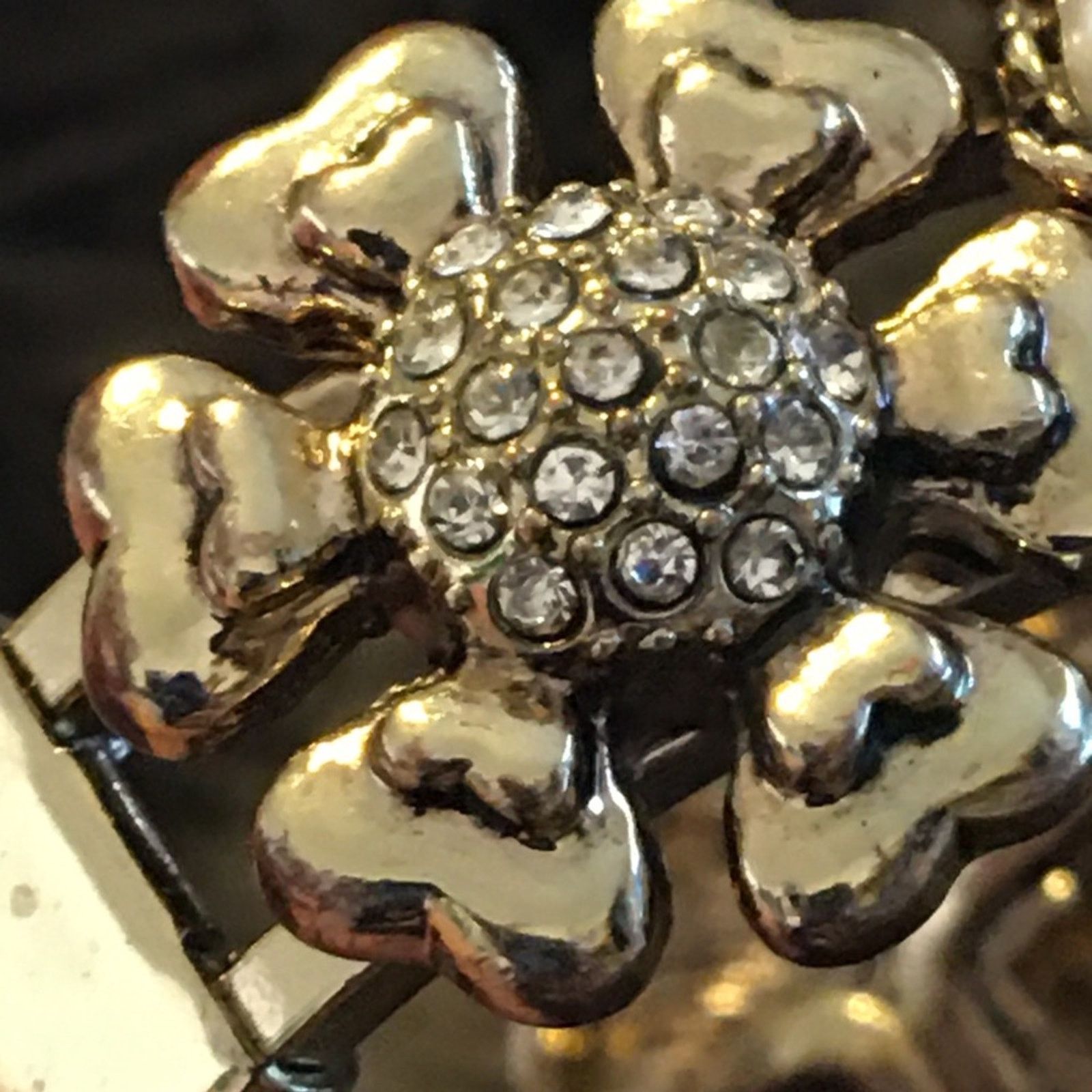Jewelry Victorian style aged gold tone jeweled clamp Size ONE SIZE - 8 Thumbnail
