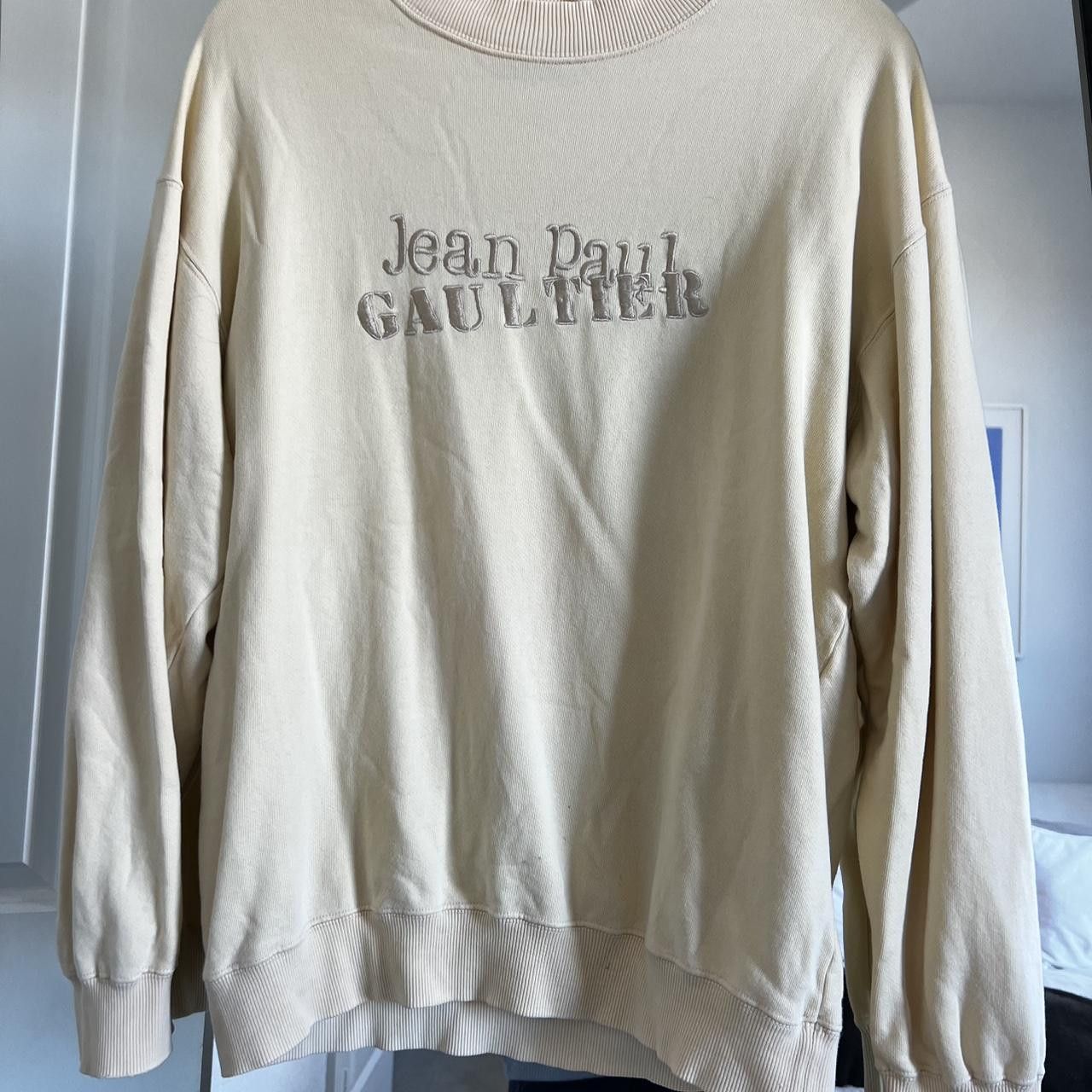 Jean Paul Gaultier Jean-Paul Gaultier Mens Cream and Tan Sweatshirt Size US M / EU 48-50 / 2 - 3 Thumbnail