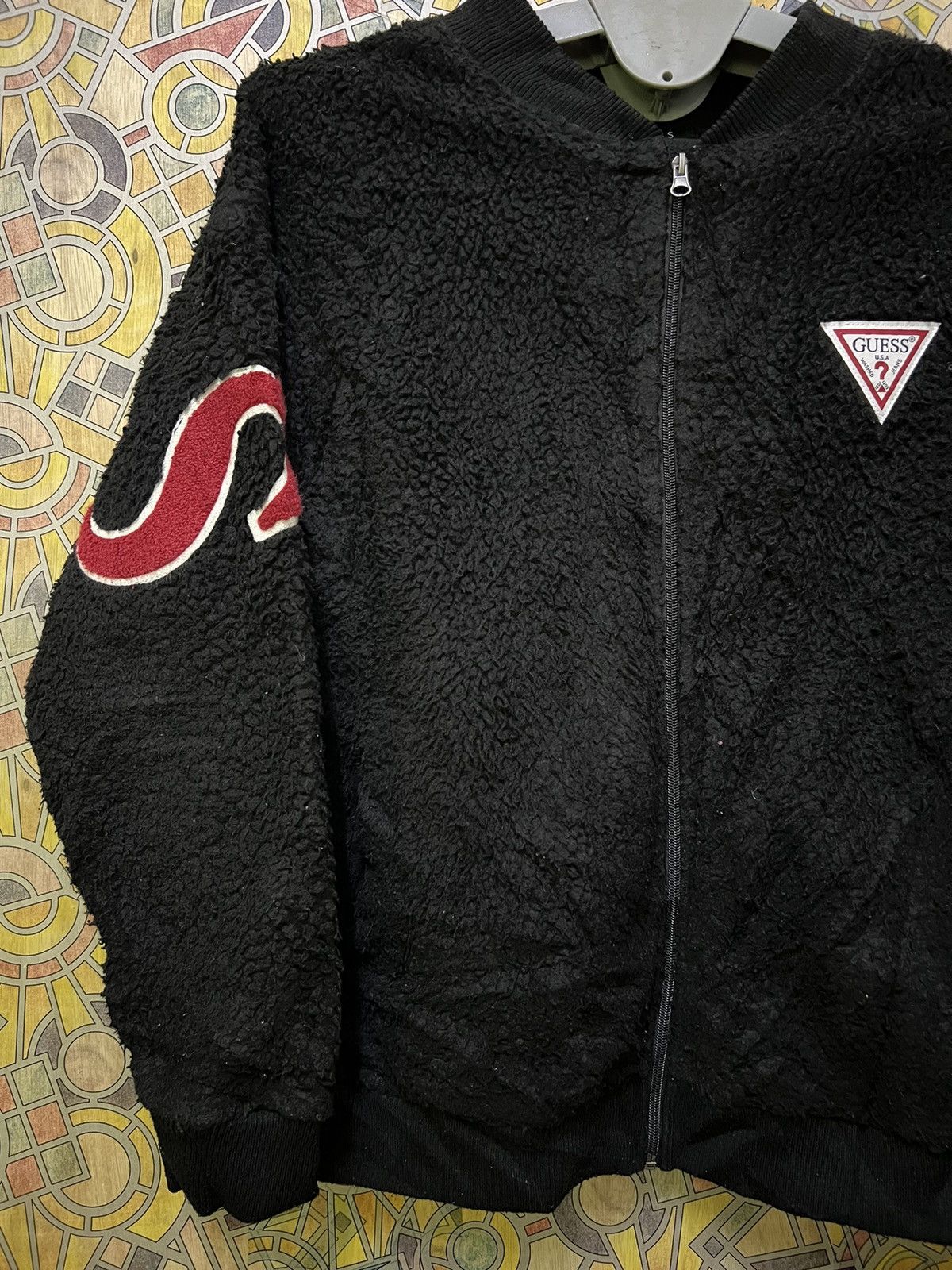Guess Extremely rare GUESS Ges jacket Boa fleece outerwear GJ31 Size US L / EU 52-54 / 3 - 21 Thumbnail