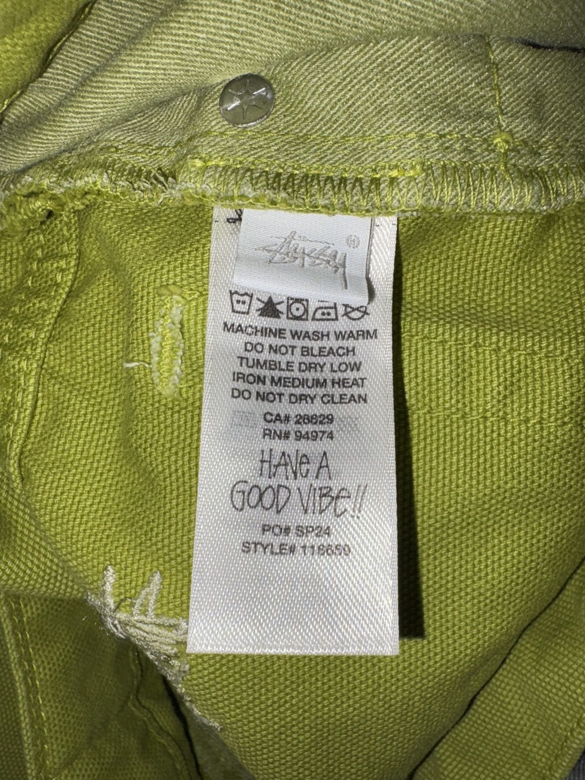 Stussy STUSSY CLASSIC JEANS WASHED CANVAS Size US 30 / EU 46 - 6 Thumbnail