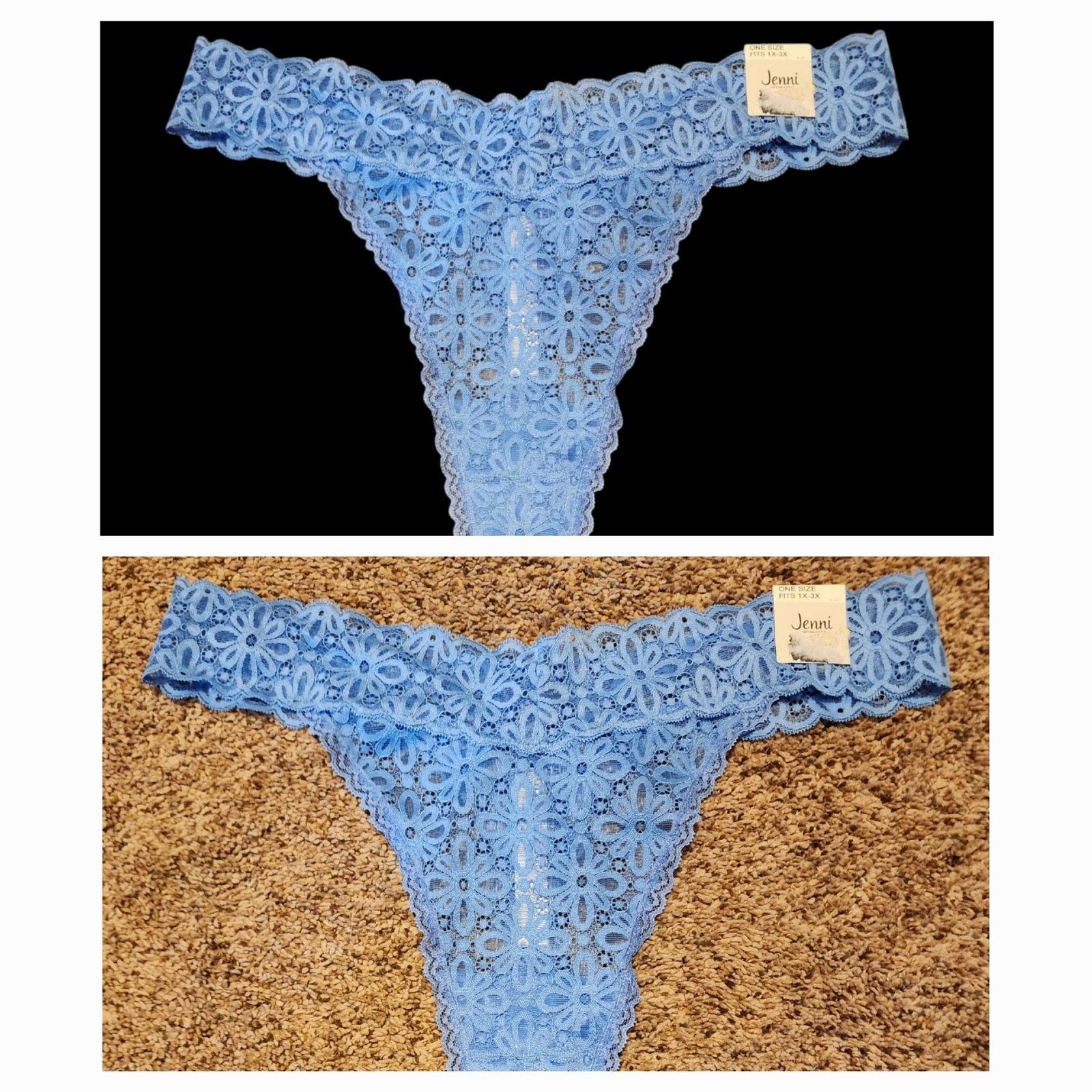 Other 2 pair of Jennifer Moore blue lace one size fits 1X to 3X Size ONE SIZE - 1 Thumbnail