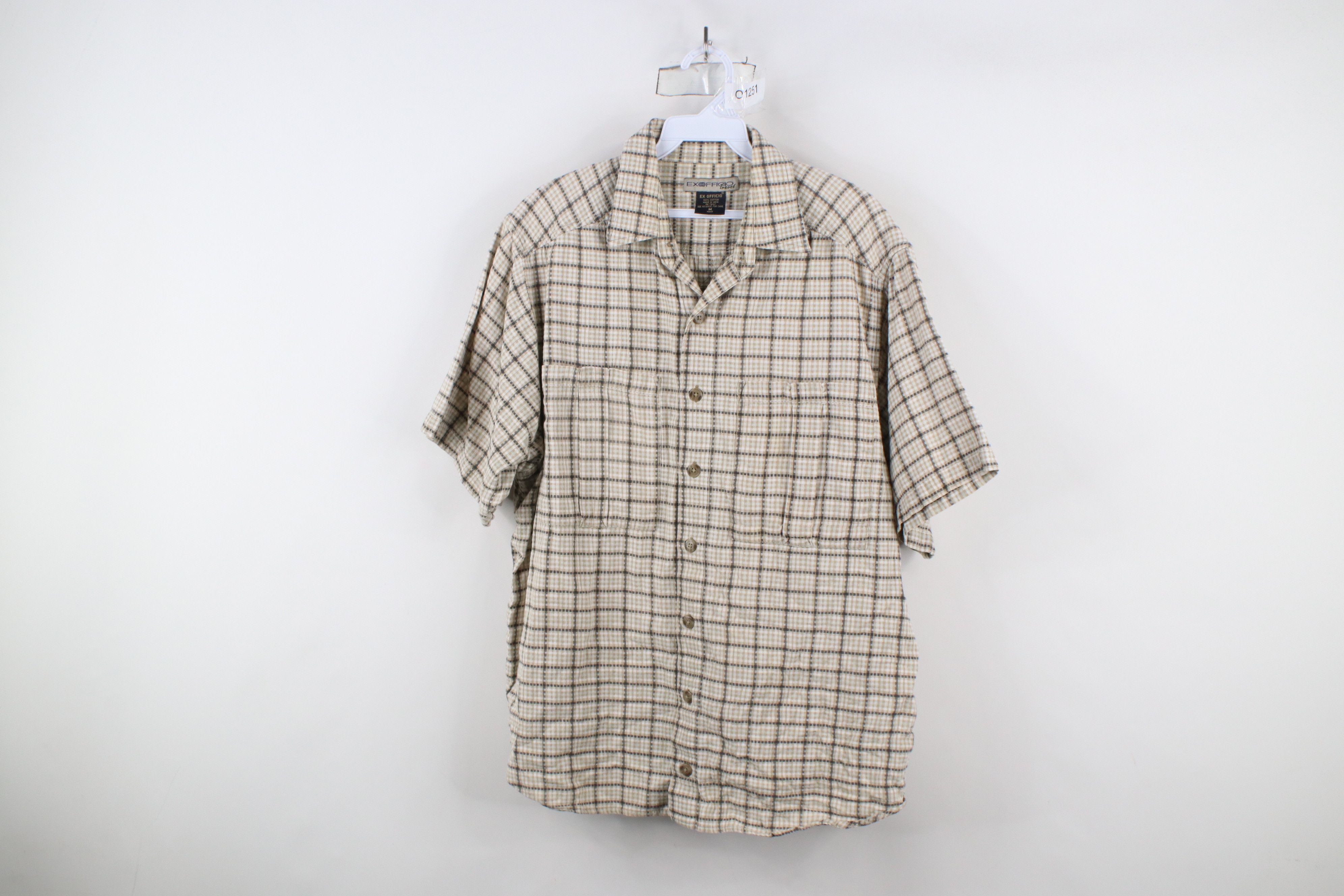 ExOfficio × Vintage Vintage ExOfficio Travel Madras Plaid Button Shirt Cotton Size US M / EU 48-50 / 2 - 1 Thumbnail