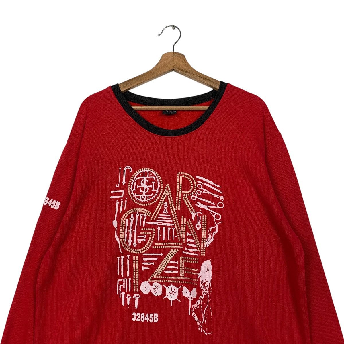 Japanese Brand Japanese Brand Red Crewneck Sweatshirt Size US M / EU 48-50 / 2 - 2 Thumbnail