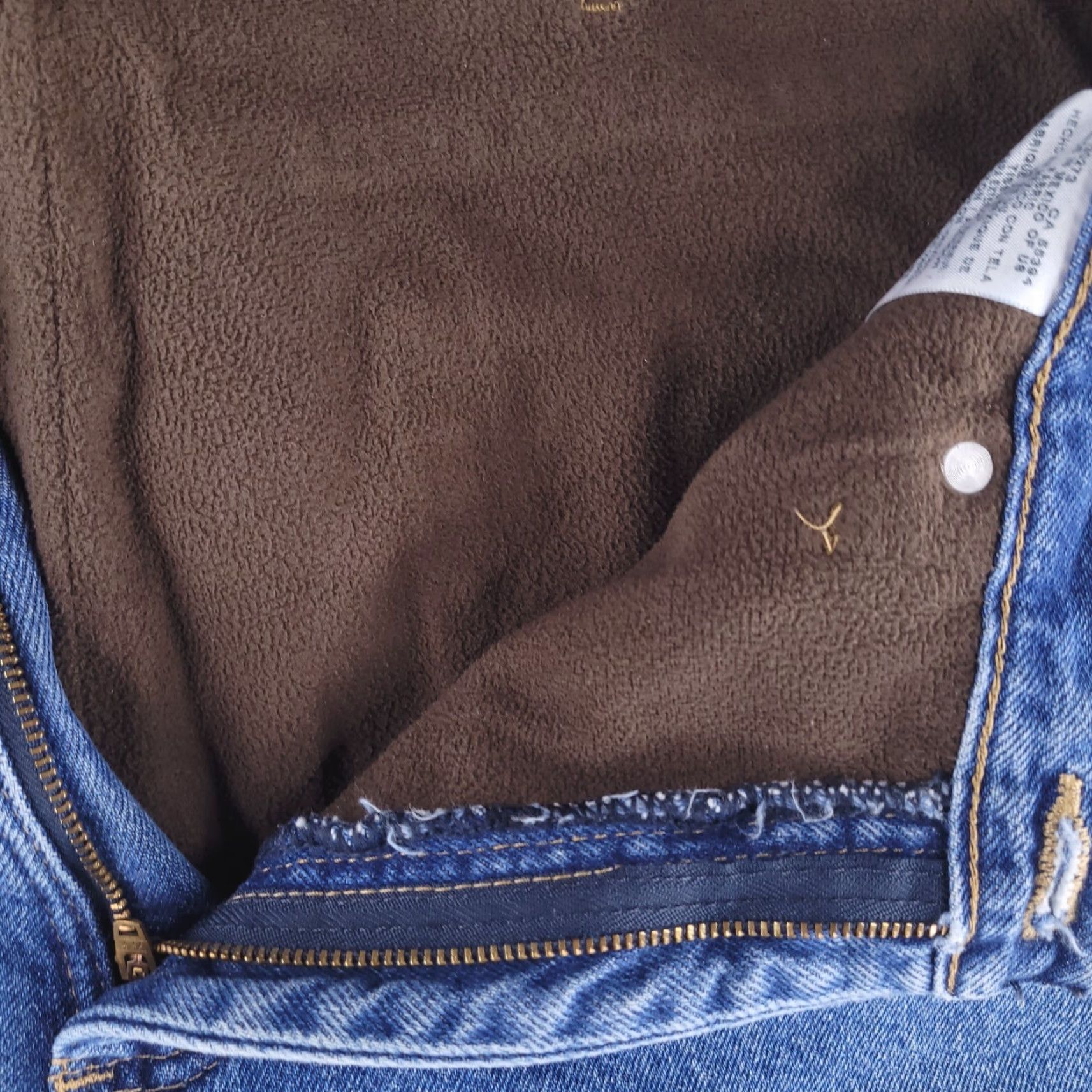 Wrangler Wrangler Jeans Mens 38x31 Blue Sherpa Fleece Lined Warm Work Outdoor Camp Jeans Regular Mens 38 Blue 90s? Size US 38 / EU 54 - 3 Thumbnail