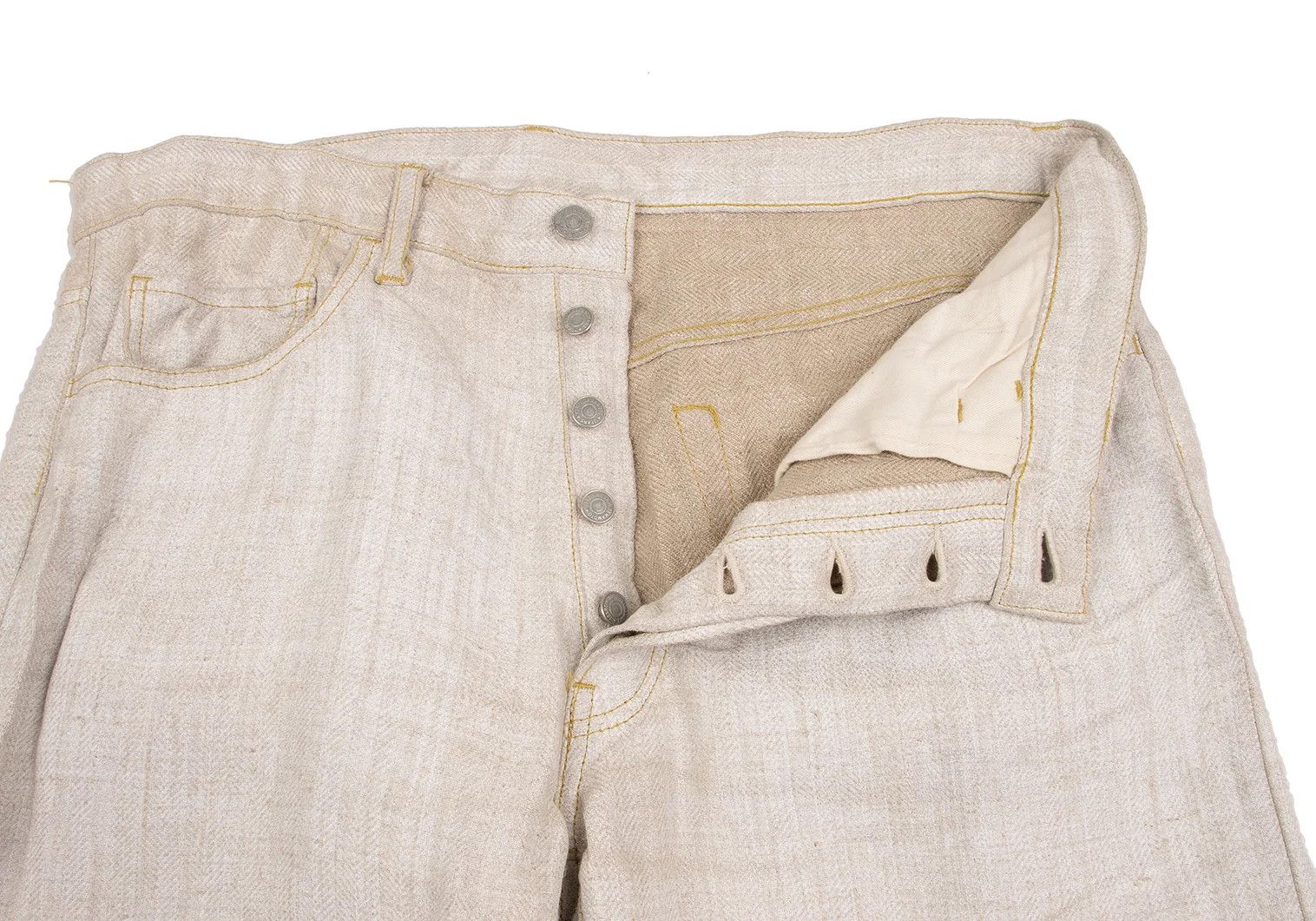 Yohji Yamamoto Yohji Yamamoto Pigment Print Linen Pants Size US 36 / EU 52 - 5 Thumbnail