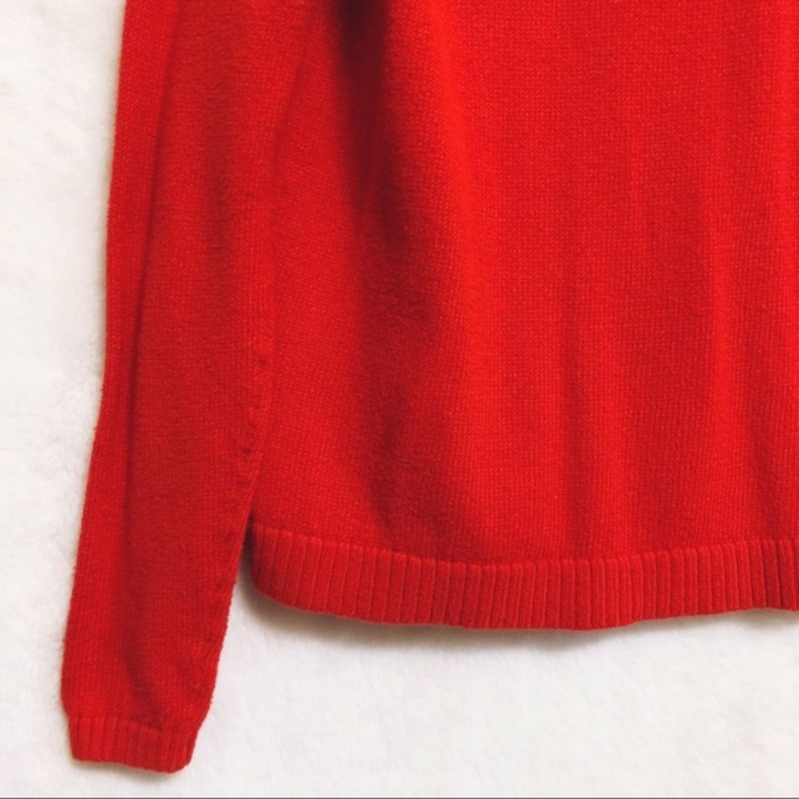 Old Navy Old Navy Bright Red Knitted Long Sleeve Sweater Size S / US 4 / IT 40 - 6 Thumbnail
