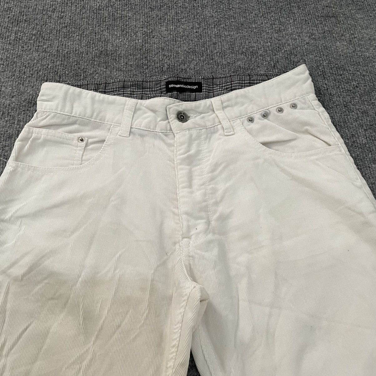semanticdesign Semantic Design Corduroy Curve Pants Streetwear Size US 29 - 3 Thumbnail