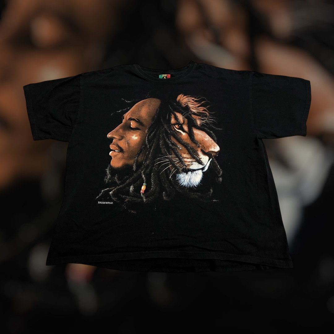 Bob Marley × Vintage Vintage Bob Marley Tee Size US XXL / EU 58 / 5 - 1 Thumbnail