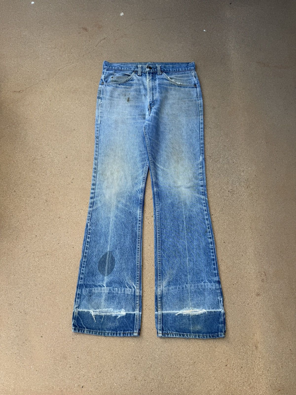 Vintage 90’s Levi’s 517 Orange Tab Bootcut Flare Jeans 33x33