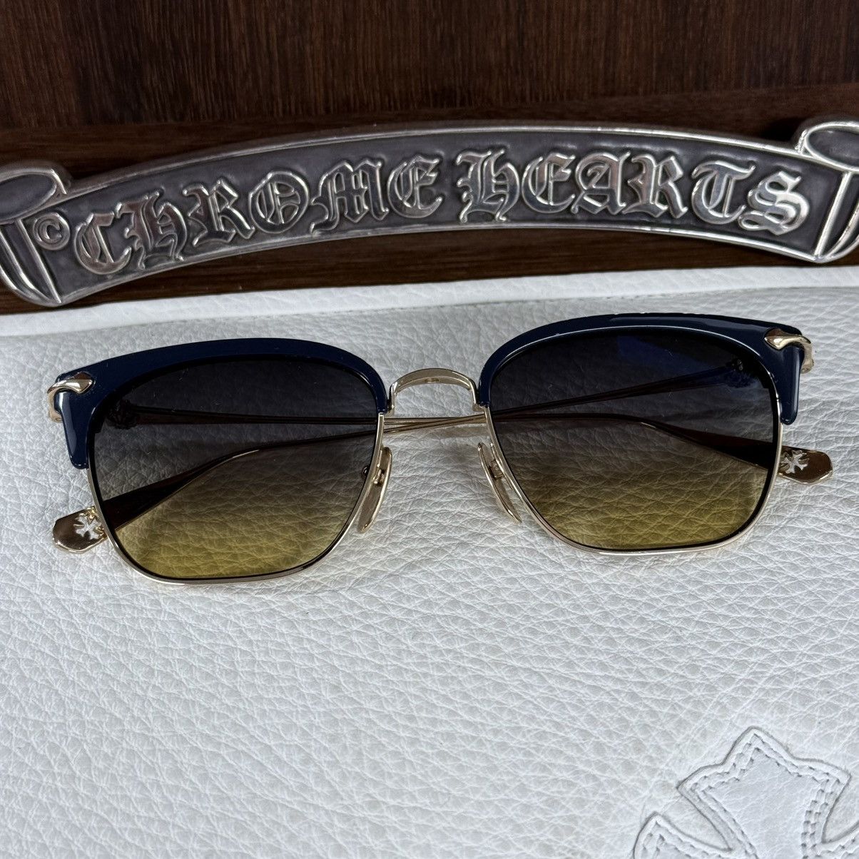 Chrome Hearts Chrome Hearts SLUNTRADICTION 1/1 Sunglasses Size ONE SIZE - 1 Thumbnail