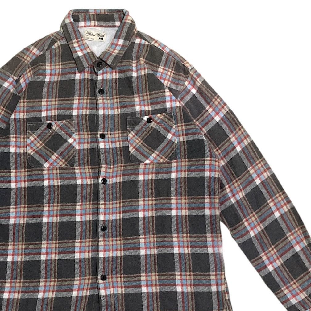 Global Work Vintage Global Work Flannel Shirt Size US L / EU 52-54 / 3 - 3 Thumbnail