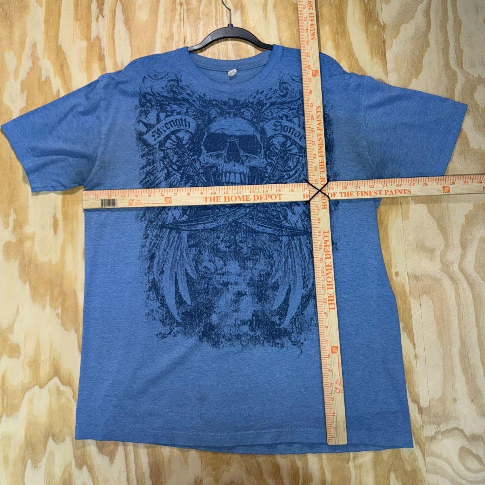 Affliction Vintage y2k strength and honor grunge skull 2000s t-shirt Size US XL / EU 56 / 4 - 4 Thumbnail