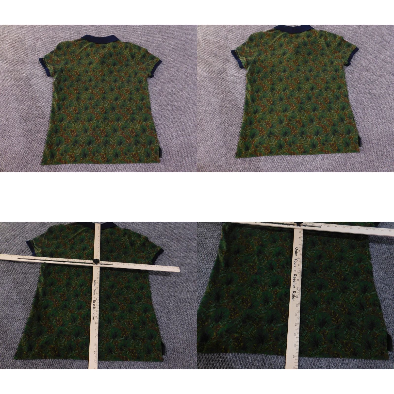 Rodd & Gunn Rodd & Gunn Polo Shirt Mens M Green Sports Fit Tropical Leaf Print Cotton Shirt Size US M / EU 48-50 / 2 - 8 Thumbnail