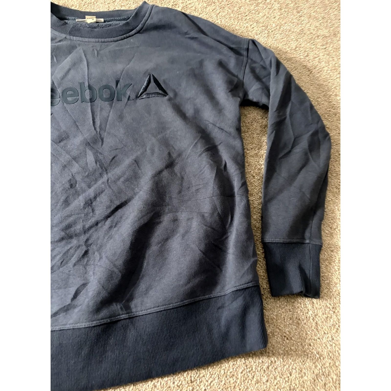 Reebok Reebok Shirt Mens M Blue Sweatshirt Fleece Pullover Crewneck Logo Athletic Sport Size US M / EU 48-50 / 2 - 3 Thumbnail