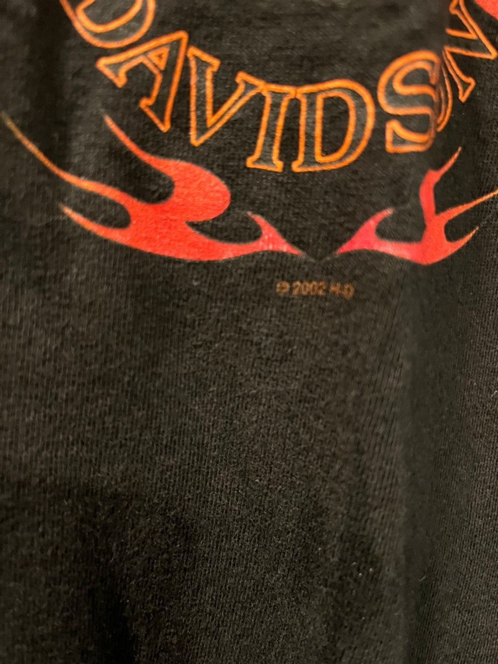 Harley Davidson Vintage 2002 Harley Davidson Orange Flame T-Shirt Size 2XL Size US XXL / EU 58 / 5 - 3 Thumbnail