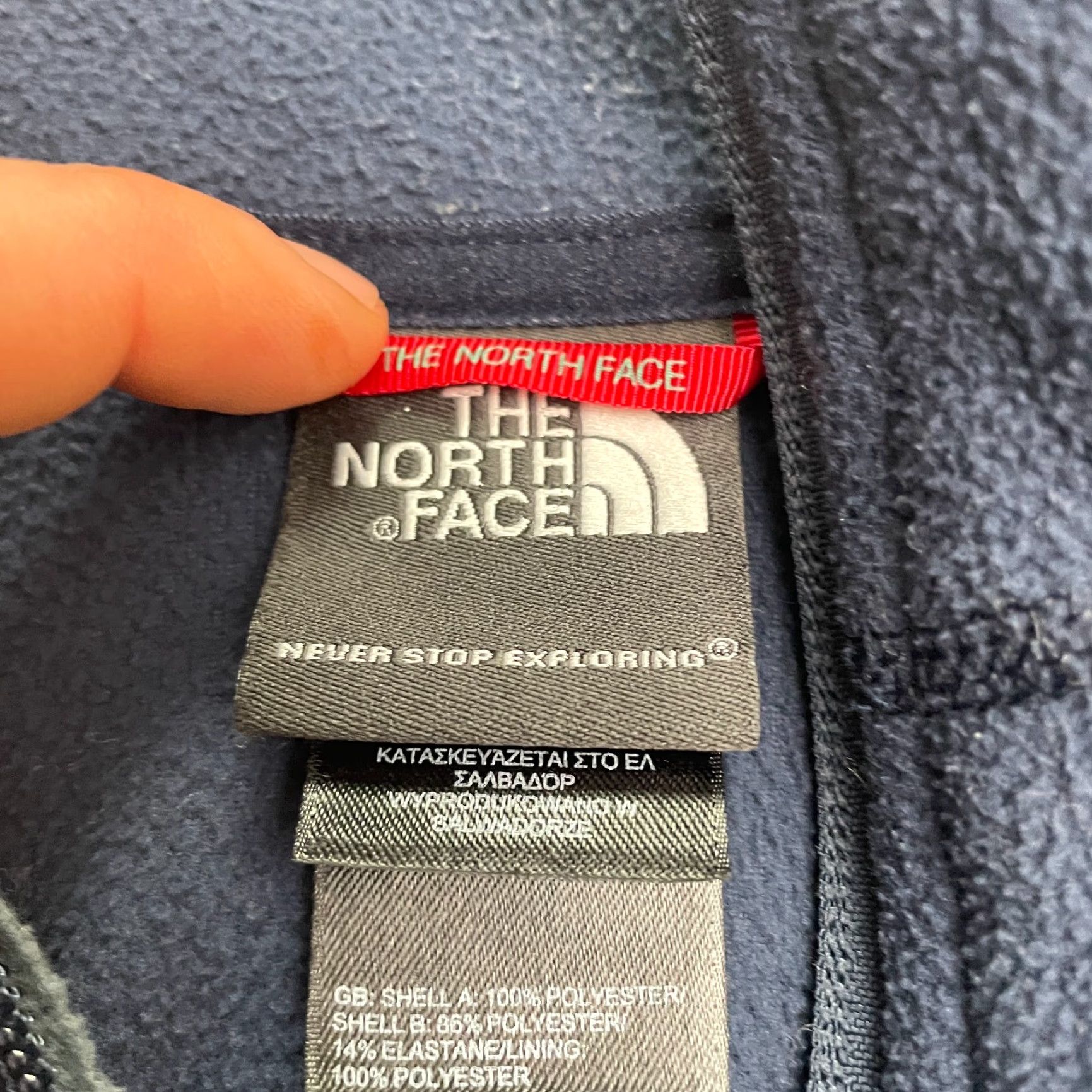 The North Face The North Face Tech Flash Dry Fleece Jacket Mens S Blue 1/2 Zip Pockets Basic Jacket Regular Fit Casual Sports Outdoor Shirt Size US S / EU 44-46 / 1 - 7 Thumbnail